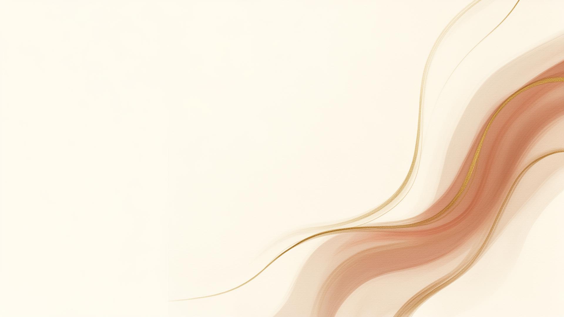 Soft warm cream and terracotta brushstrokes — Ink & Ember Studio